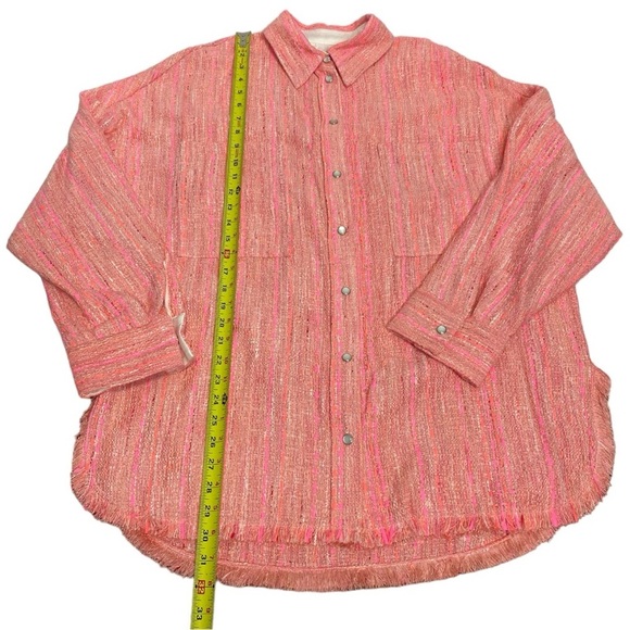 IRO Founda Fringed Bouclé Shirt Jacket - Picture 8 of 11